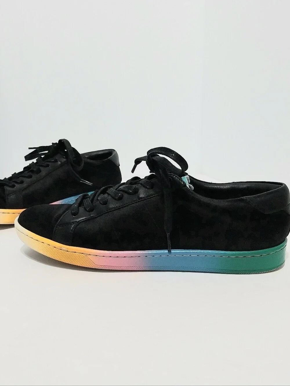 Saint Laurent SL-01 Rainbow Sneakers, Size 39.5